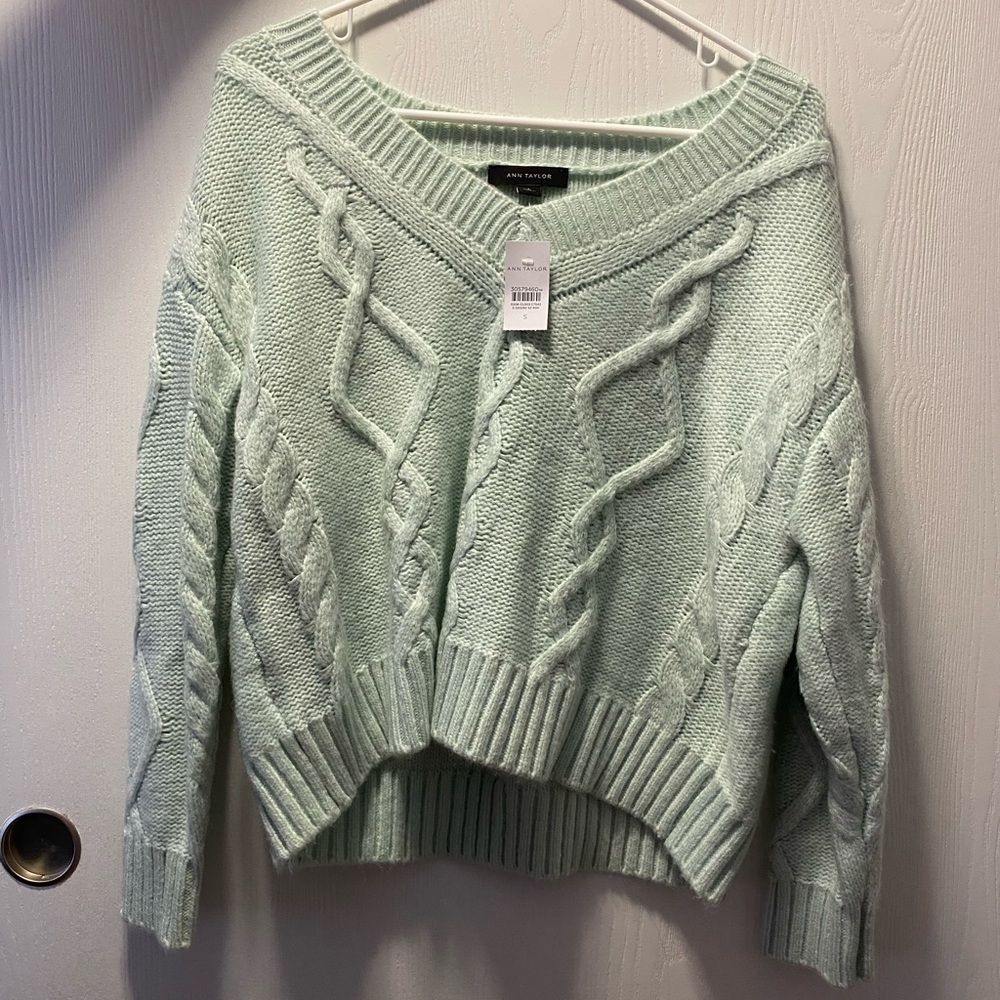 Mint knit sweater